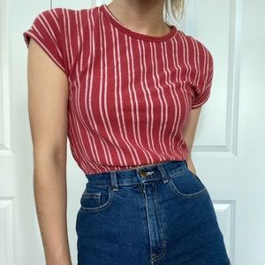 CAUTION TO THE WIND striped crop too